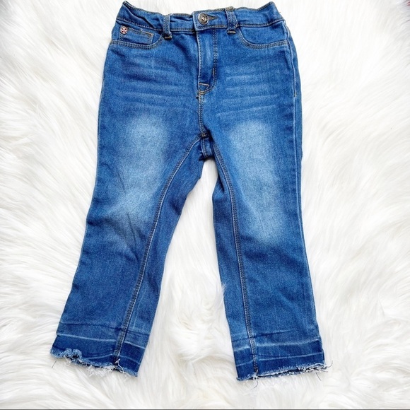 Hudson Toddler Girl Straight Leg Raw Hem Jeans Size 4T NWOT - Picture 1 of 6